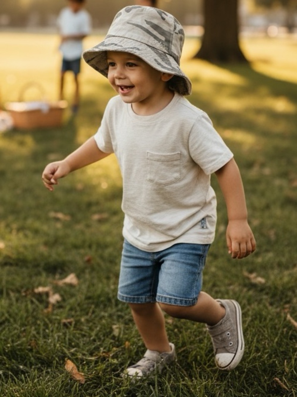 ZARA Kids Camo Bucket Hat